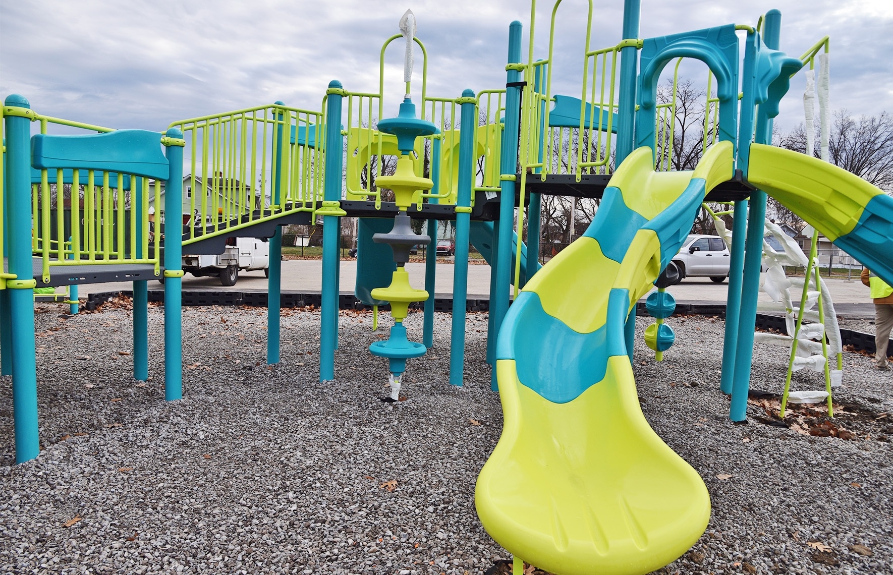 Playground built at Whitney Young Elementary