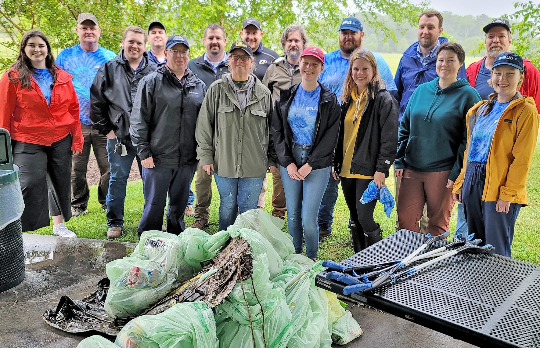 The results of a project team-led park clean-up